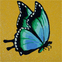 Картина по номерам «Кот и бабочка» - Фото 9