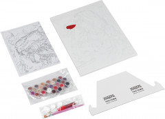 Картина по номерам «Девушка с бокалом» - Фото 3