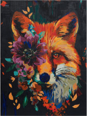 Картина по номерам «Лиса с цветами» - Фото 6