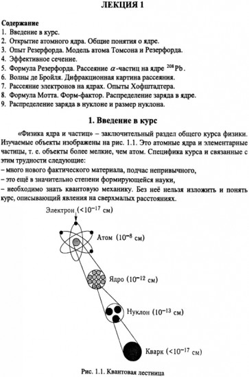 Введение в физику ядра и частиц