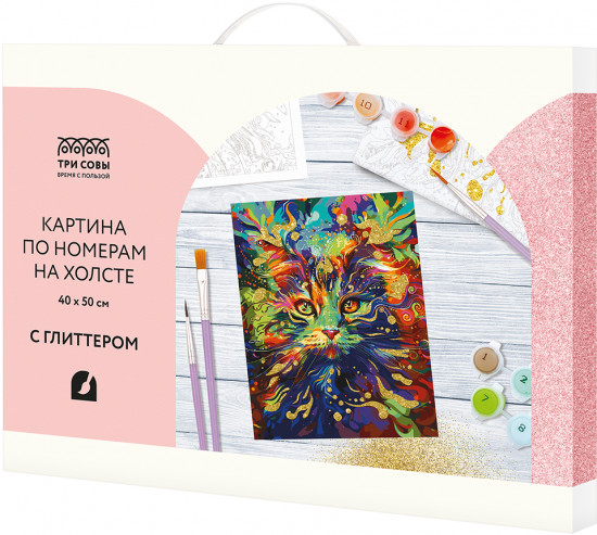Картина по номерам «Кот-холи»