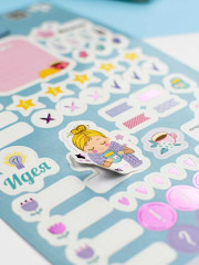 Набор наклеек бумажных «Пастельный чек-лист» - Фото 6