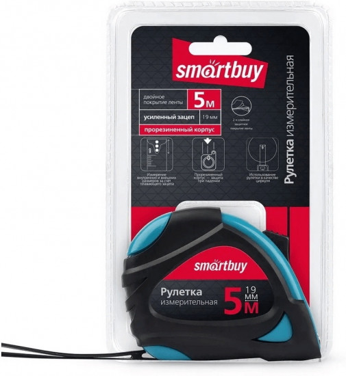 Рулетка измерительная Smartbuy SBT-MTP-519P2