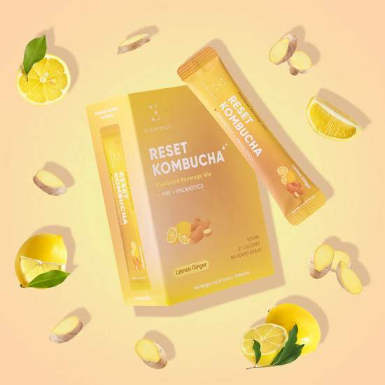 Смесь порошковая для напитков со вкусом лимонного имбиря «Reset Kombucha»