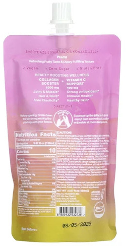 Пюре со вкусом персика «Essential C’s Konjac Jelly»