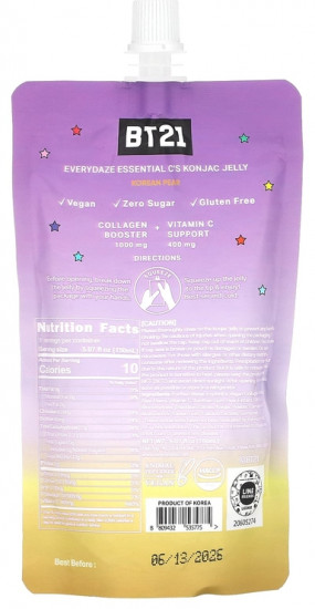 Пюре со вкусом корейской груши «Essential C’s Konjac Jelly»