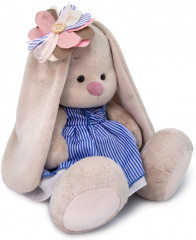 Игрушка мягкая «Зайка Ми с полосатым цветком» - Фото 1