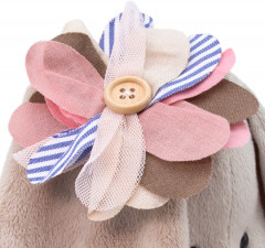 Игрушка мягкая «Зайка Ми с полосатым цветком» - Фото 3