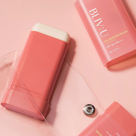 Коллагеновый солнцезащитный стик с пептидами «Collagen Bouncing Sun Stick» SPF50+PA++++