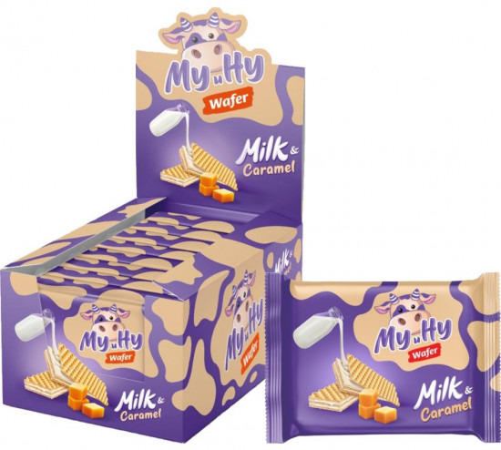 Вафли молочные карамельные «Му и Ну»