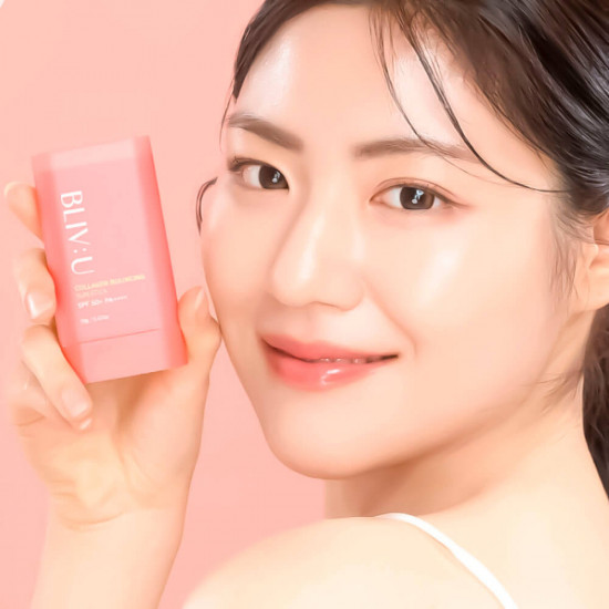 Коллагеновый солнцезащитный стик с пептидами «Collagen Bouncing Sun Stick» SPF50+PA++++