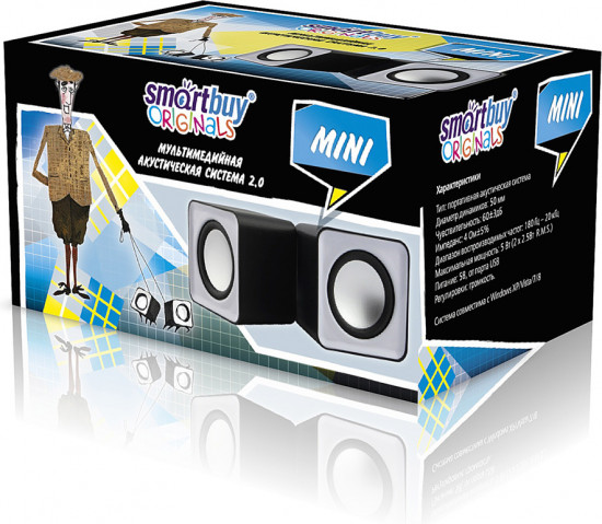 Акустическая система 2.0 SmartBuy Mini SBA-2810
