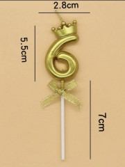 Свеча-цифра на торт «6» - Фото 2