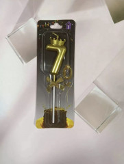 Свеча-цифра на торт «7» - Фото 3