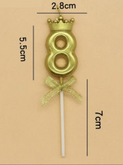 Свеча-цифра на торт «8» - Фото 2