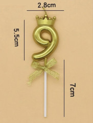 Свеча-цифра на торт «9» - Фото 2