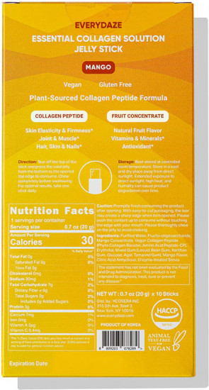 Желе в стиках «Essential Collagen Solution Jelly Stick Mango»