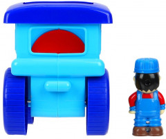 Каталка-паровоз музыкальная «Синий Трактор» - Фото 6