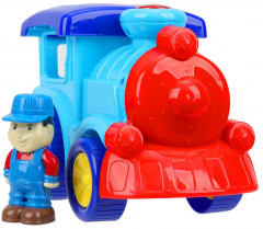 Каталка-паровоз музыкальная «Синий Трактор» - Фото 9