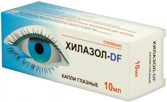 Капли глазные «Хилазол-DF»