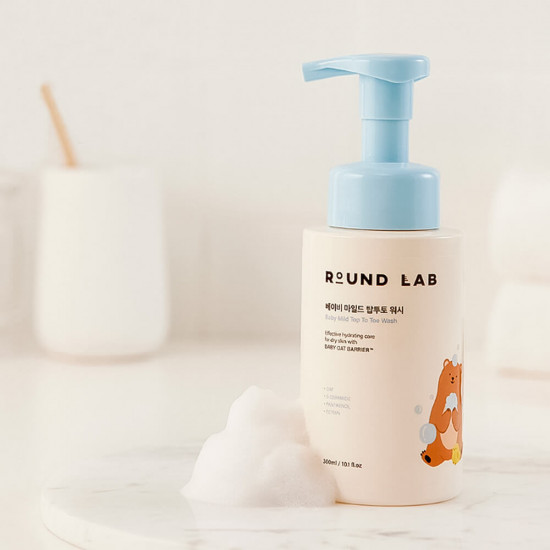 Детская очищающая пенка Round Lab Baby Mild Top To Toe Wash