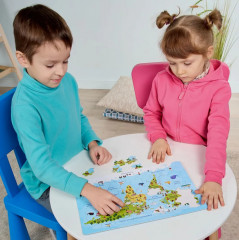 Пазл для детей обучающий планшетный «Карта мира» - Фото 5