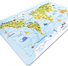 Пазл для детей обучающий планшетный «Карта мира» - Фото 9