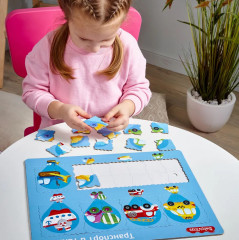 Пазл для детей обучающий планшетный  «Транспорт и техника» - Фото 6