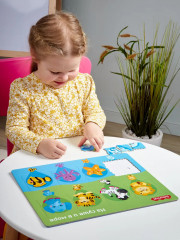 Пазл для детей обучающий планшетный  «На суше и в море» - Фото 6