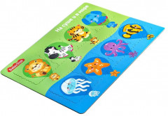 Пазл для детей обучающий планшетный  «На суше и в море» - Фото 10