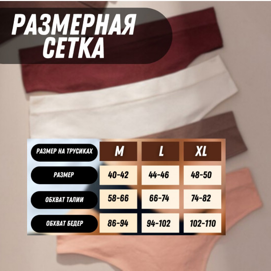Трусы-стринг женские комплект