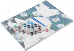 Картина по номерам «Котик с бабочкой» - Фото 1