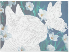 Картина по номерам «Котик с бабочкой» - Фото 2