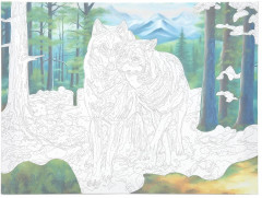Картина по номерам «Волки» - Фото 2