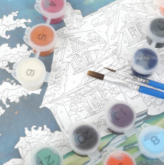 Картина по номерам «Осенний пейзаж» - Фото 3