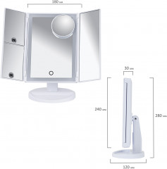 Зеркало настольное с подсветкой - Фото 10