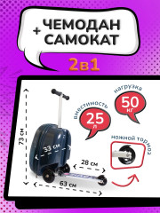 Чемодан-самокат «Космонавт Сэмми» - Фото 1