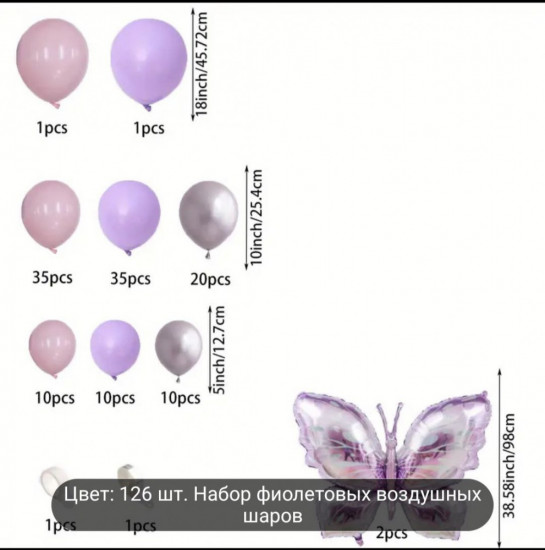 Набор воздушных шаров для фотозоны