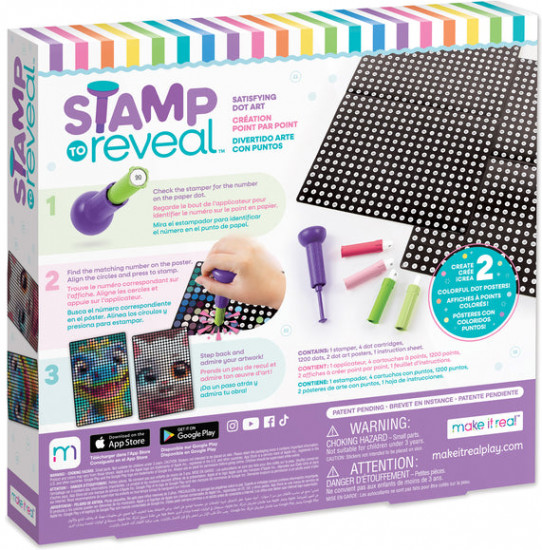 Набор постеров по номерам «Stamp Reveal»