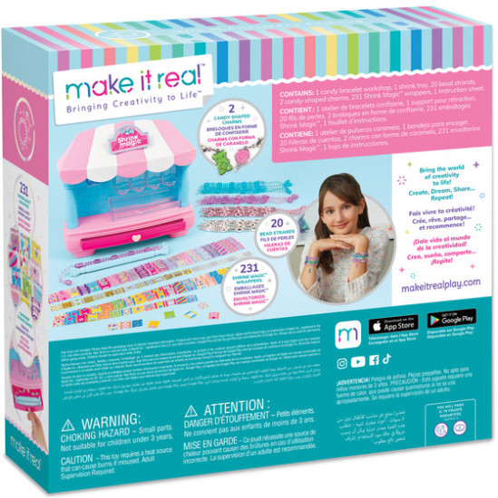 Набор для создания украшений «Shrink Magic Candy Shop Bracelet Kit»