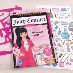 Альбом для творчества «Juicy Couture Fashion Sketchbook» - Фото 2