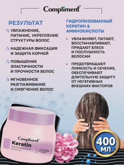 Маска для волос кератиновая