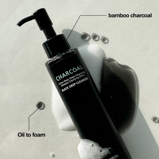 Масло гидрофильное с древесным углём «Charcoal Black Deep Cleanser»