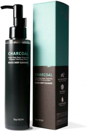 Масло гидрофильное с древесным углём «Charcoal Black Deep Cleanser»