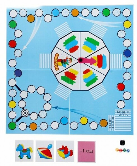 Игра настольная «Веселые краски»