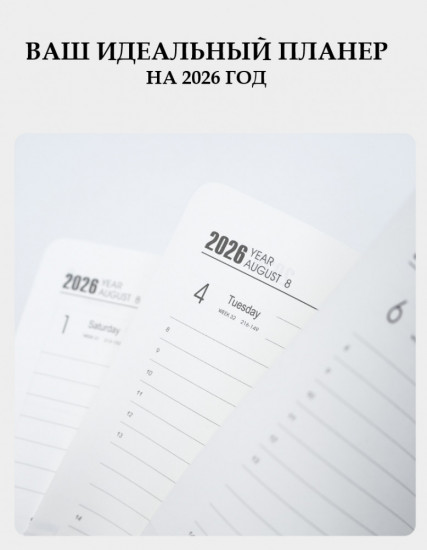 Датированный ежедневник на 2026 год
