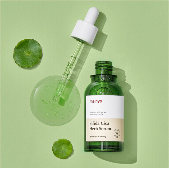 Сыворотка для лица успокаивающая против воспалений «Bifida Cica Herb Serum»