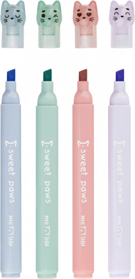 Набор текстовыделителей «Paw Pastel»