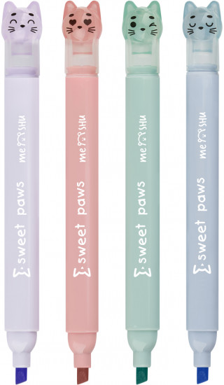 Набор текстовыделителей «Paw Pastel»
