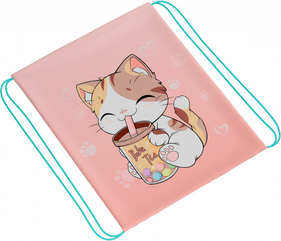 Мешок для обуви «The cat with the glass»